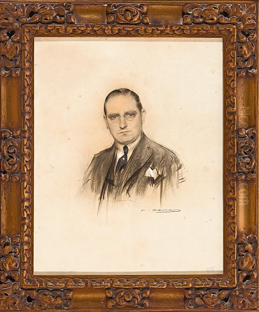 Retrato Del Dr. Josep Massot Ipalmes Oil Painting by Ramon Casas