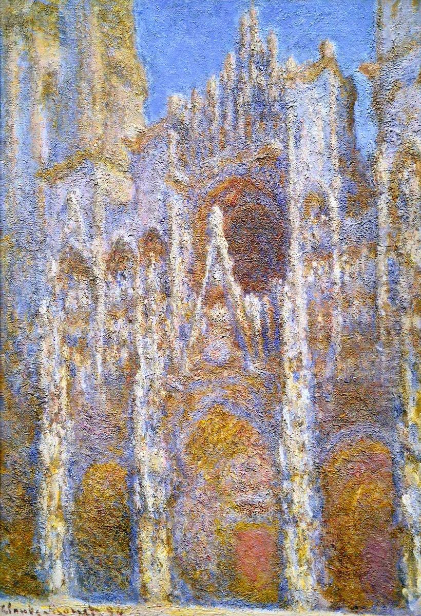 Rouen Cathedral, Facade Oil Painting by Claude Oscar Monet