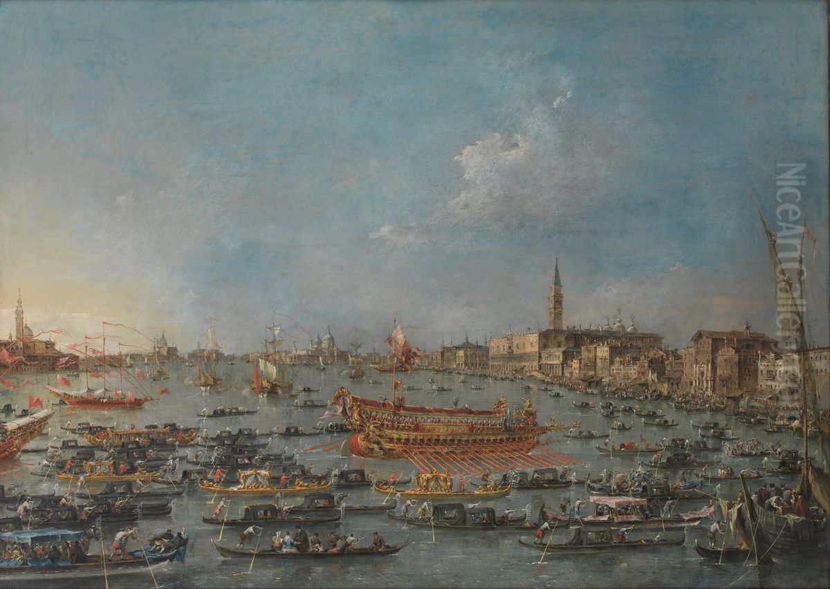 The Bucintoro Festival of Venice Oil Painting by Francesco Guardi