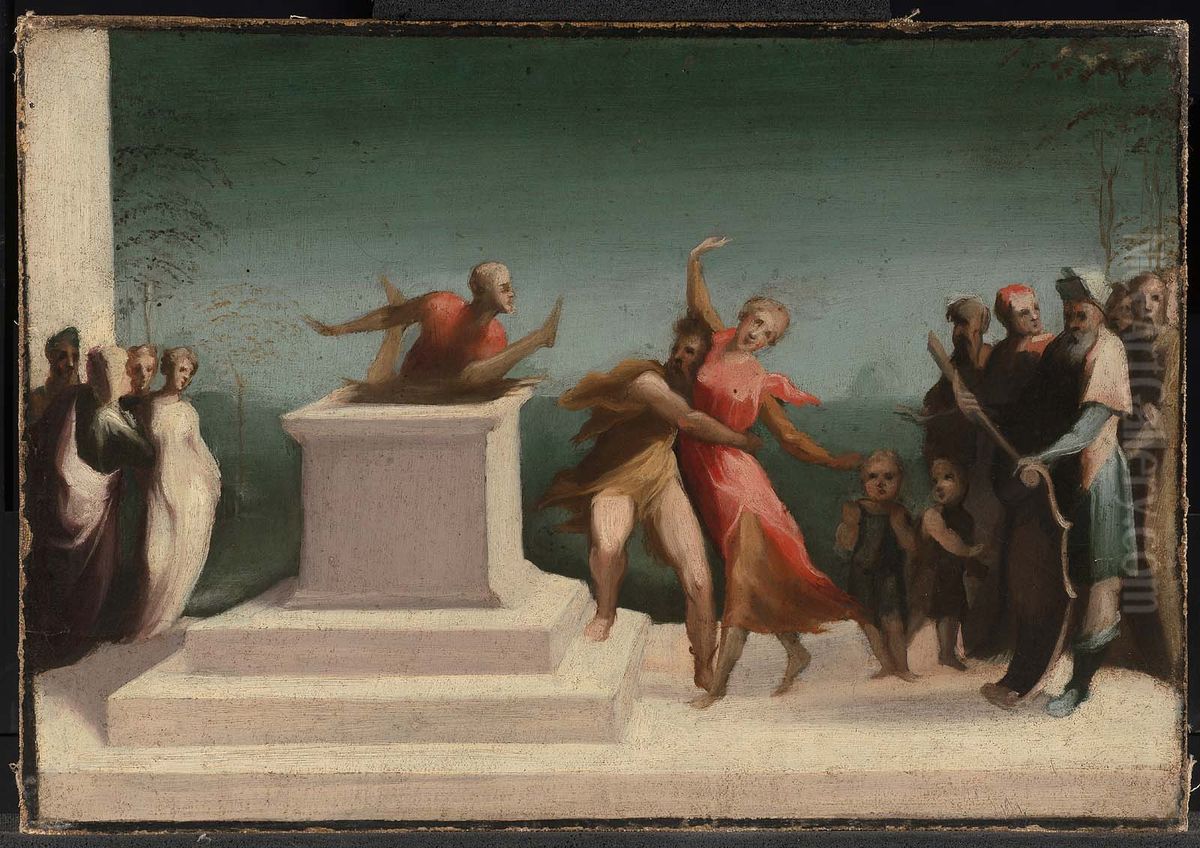 The Martyrdom of Saint Sigismond and his Family Oil Painting by Domenico Beccafumi