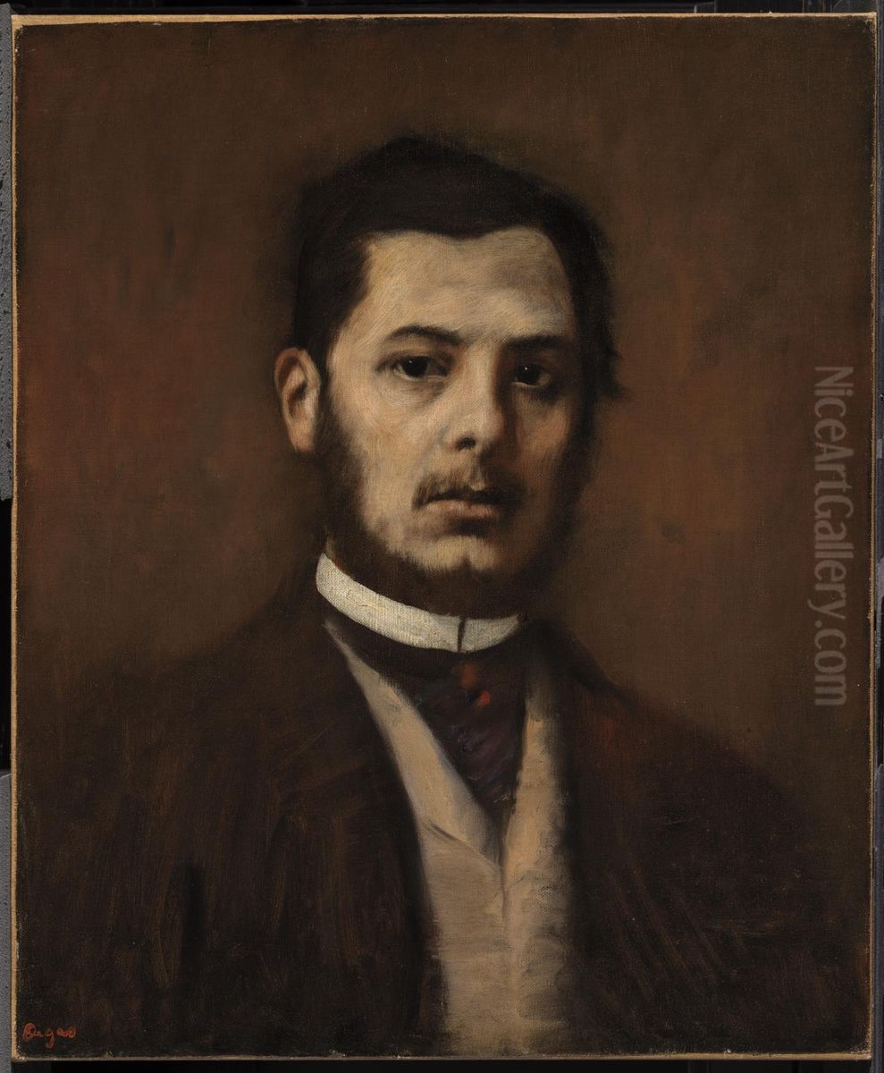 Portrait of a Man Oil Painting by Edgar Degas