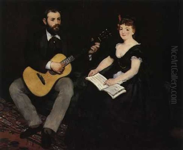 Lecon de Musique Oil Painting by Edouard Manet