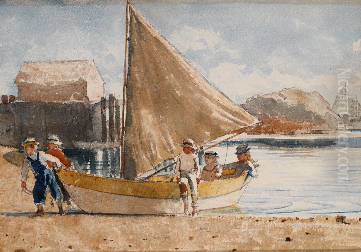 Summertime Oil Painting by Winslow Homer
