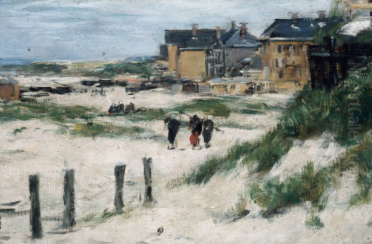 The Inlet at Berck (Pas-de-Calais) Oil Painting by Eugene Louis Boudin