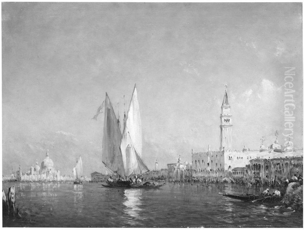 Bacino di San Marco, Venice Oil Painting by Felix Ziem