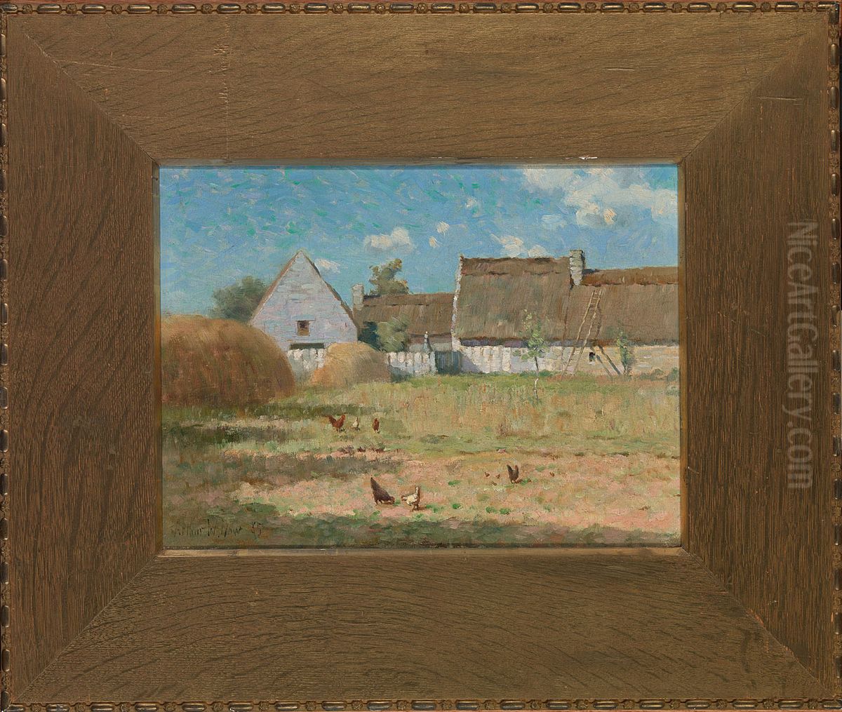 Brittany Farm Oil Painting by Arthur Wesley Dow