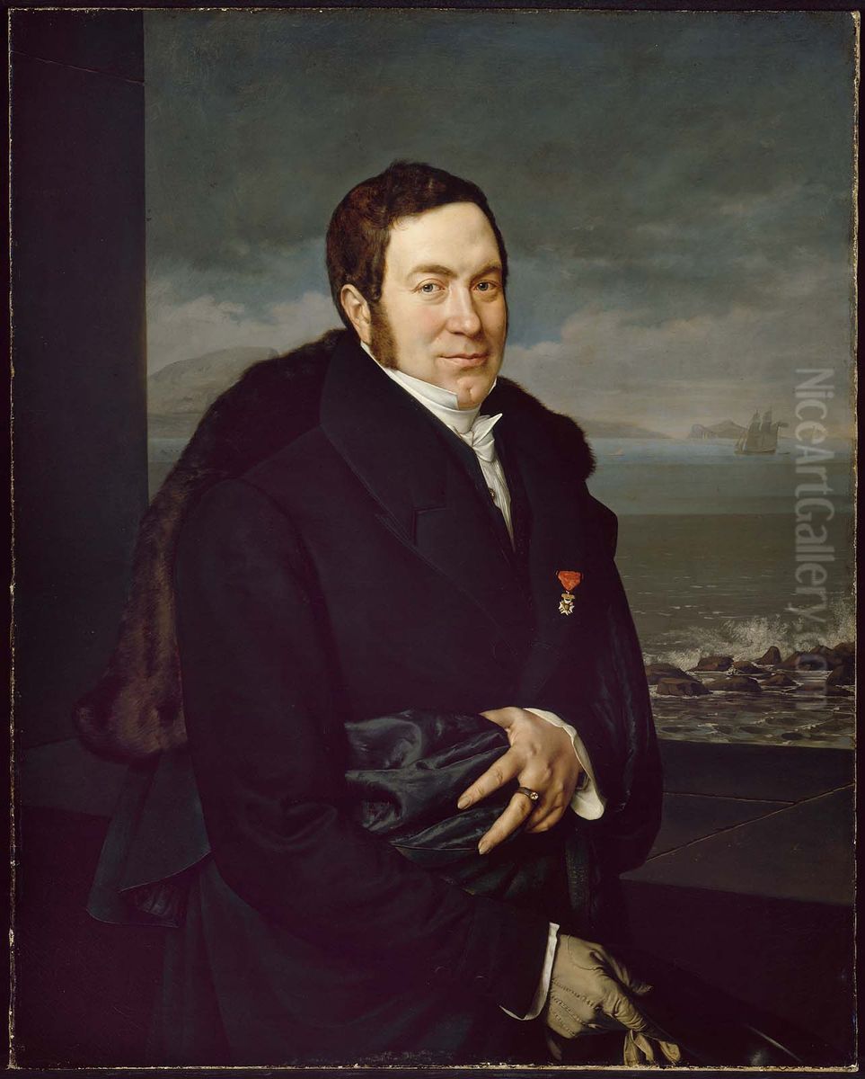 Portrait of a Man (Rosario Persico?) Oil Painting by Francois-Xavier Fabre