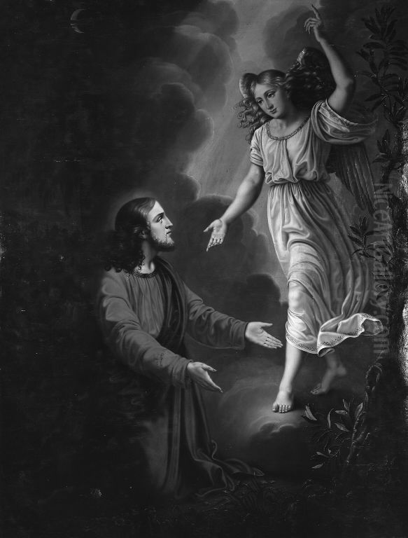 Kristus i Gethsemane Have Oil Painting by Carl Christian Seydewitz