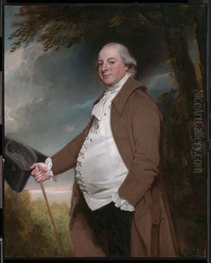 William Chafyn Grove (1731-1793) Oil Painting by George Romney