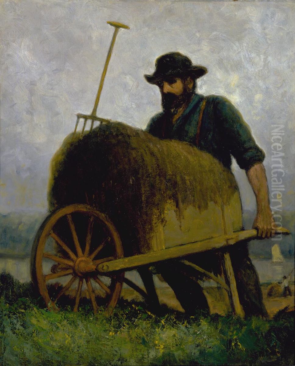 Seaweed Gatherers Oil Painting by Edward Mitchell Bannister