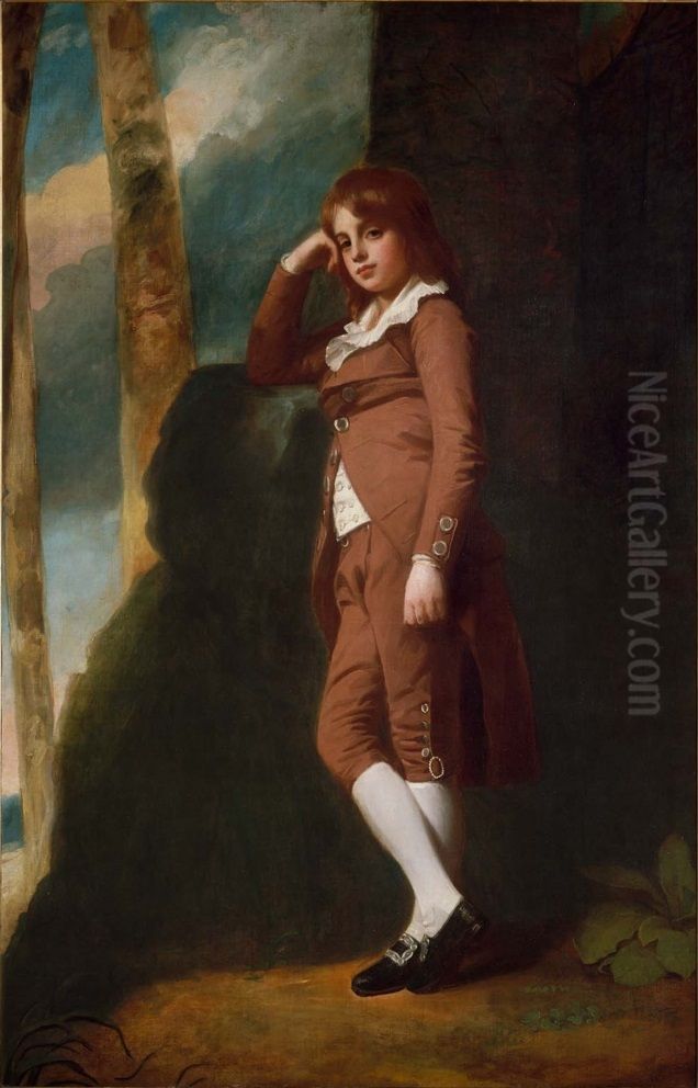 John Bensley Thornhill (1773-1841)  as a Boy Oil Painting by George Romney