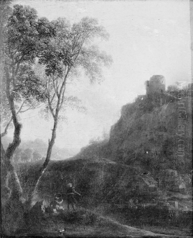 Landscape Oil Painting by Herman Van Swanevelt