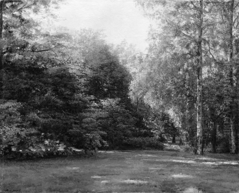 Park with Tall Trees Oil Painting by Theodor Esbern Philipsen