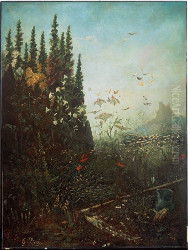 Summer Oil Painting by Gustave Dore