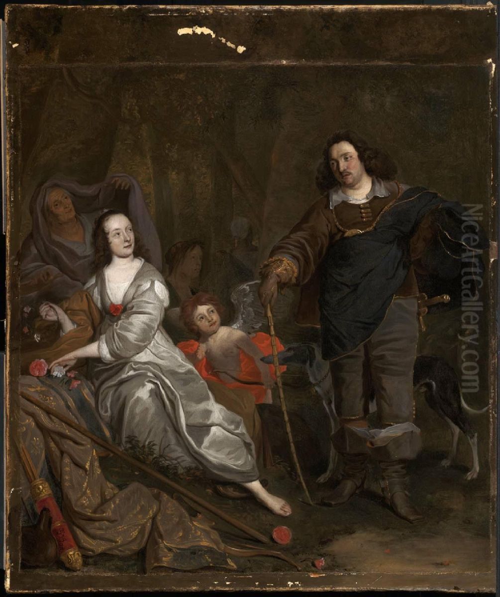 Don Juan and Constance Oil Painting by Jacob Adriaensz Backer