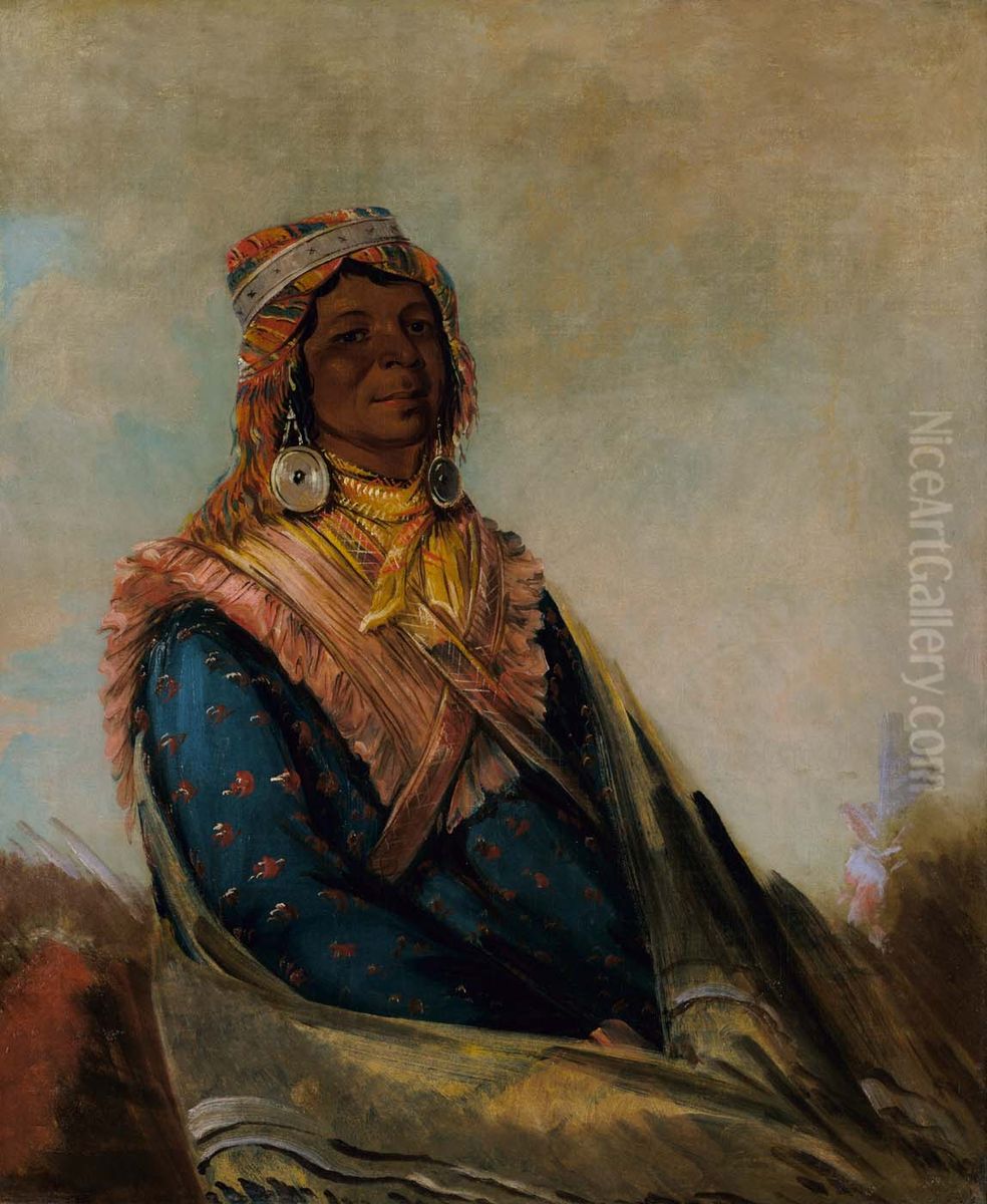 Hol-te-mal-te-tez-te-neek-ee, Sam Perryman Oil Painting by George Catlin