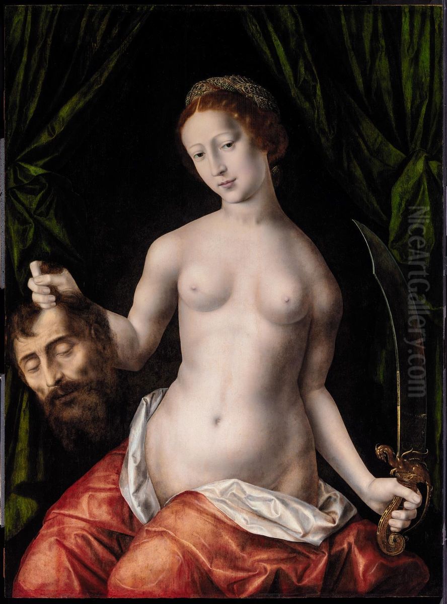 Judith with the Head of Holofernes Oil Painting by Jan Matsys