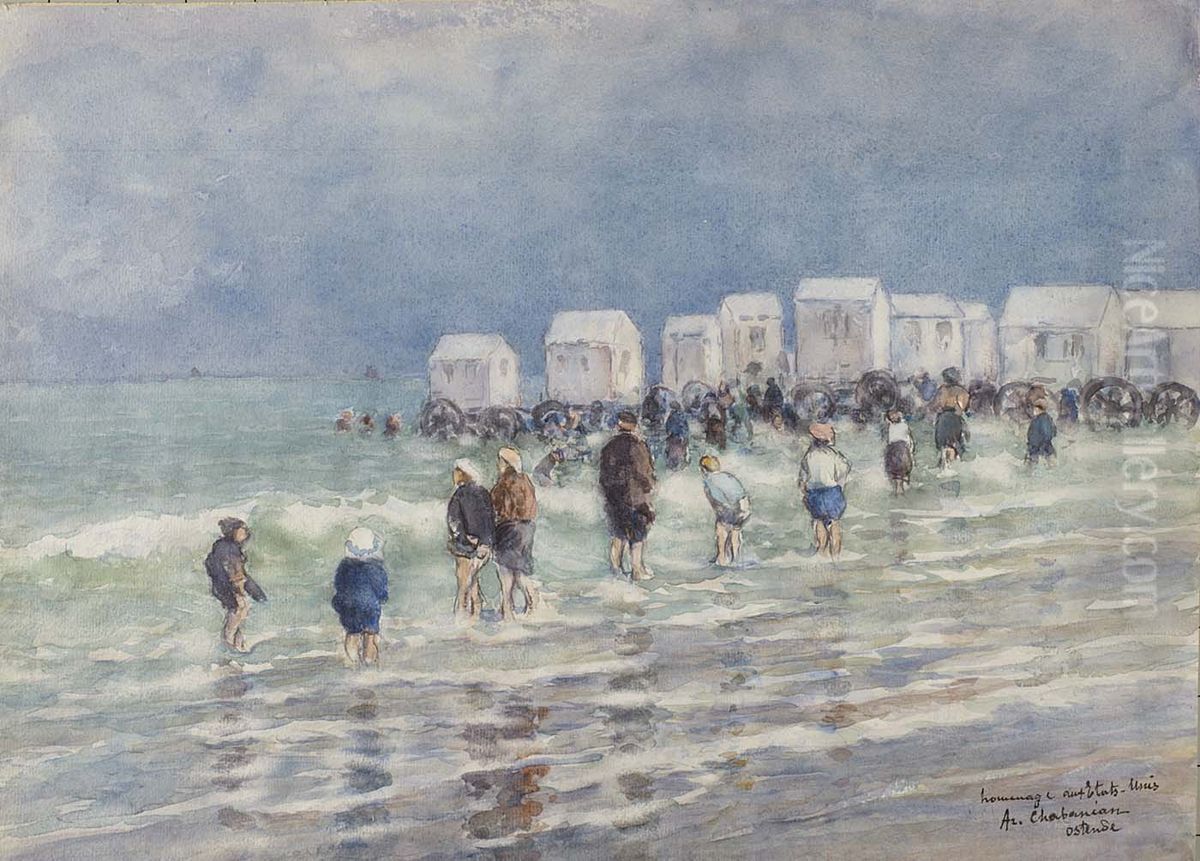 Ostend Oil Painting by Arsen Shapanyan