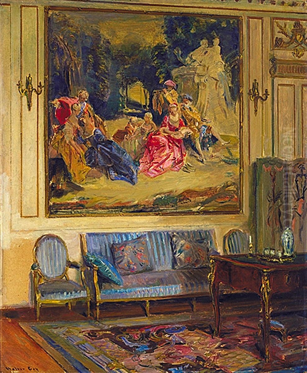 Boudoir, Chateau de Chaalis Oil Painting by Walter Gay