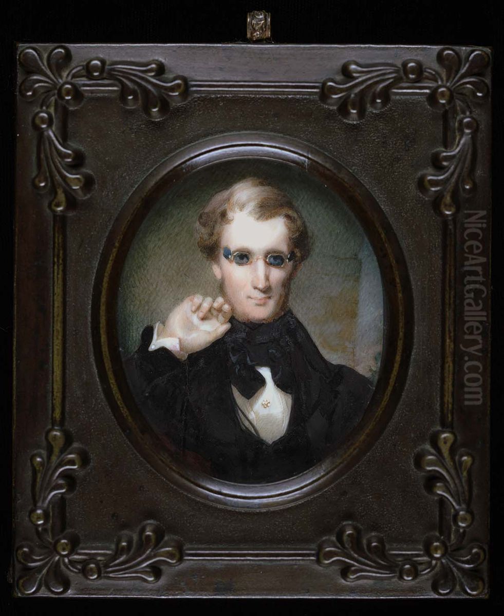 James Barnett Dodson Oil Painting by Emanuel Leutze