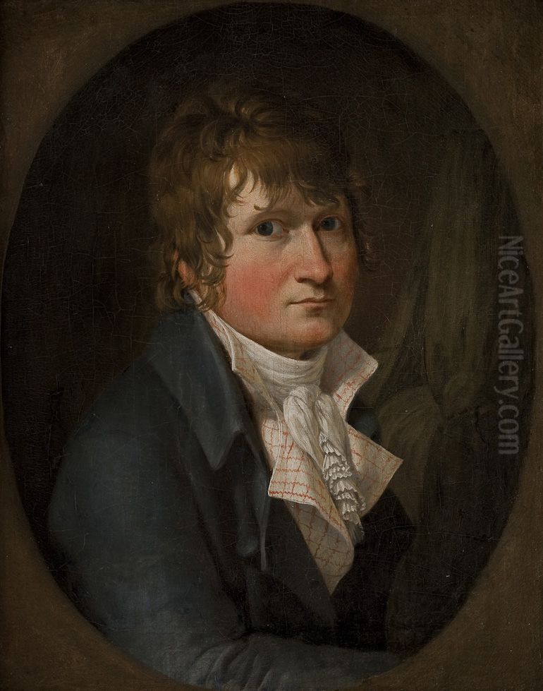 Self-Portrait Oil Painting by Christoffer Wilhelm Eckersberg