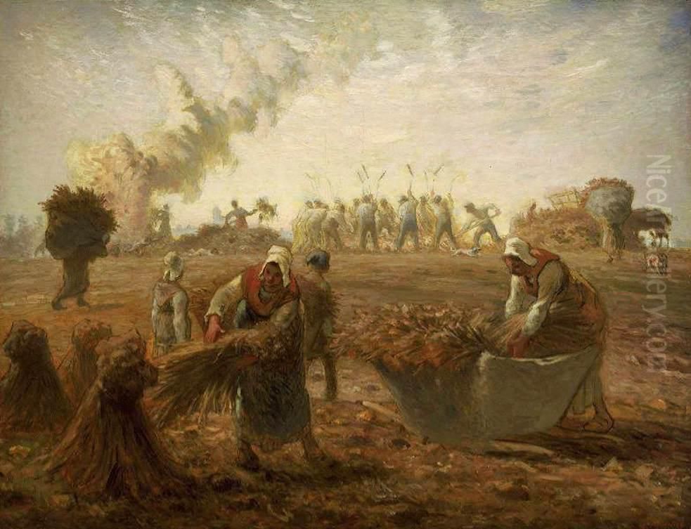 Summer Oil Painting by Jean-Francois Millet