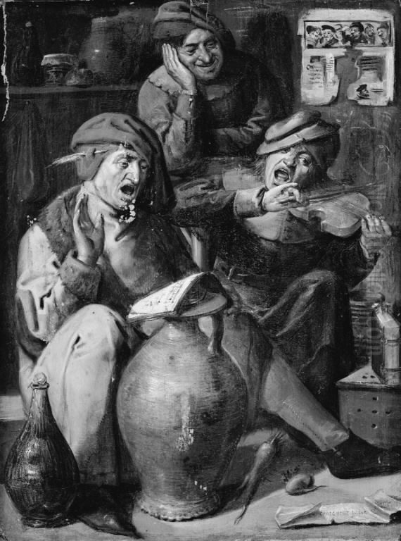 A Peasant Party Oil Painting by Ambrosius Brueghel