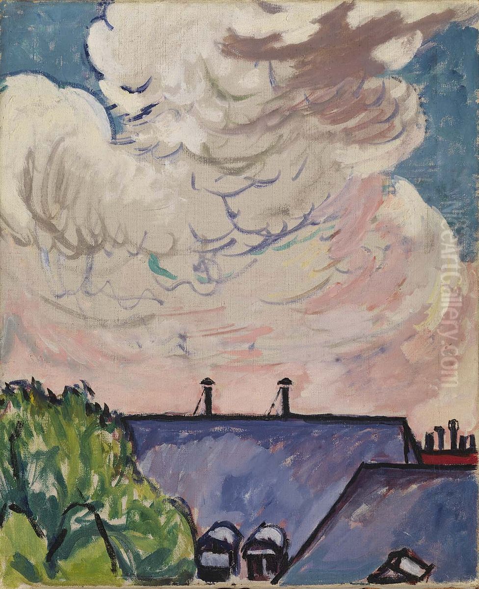 Clouds Oil Painting by Henry Lyman Sayen