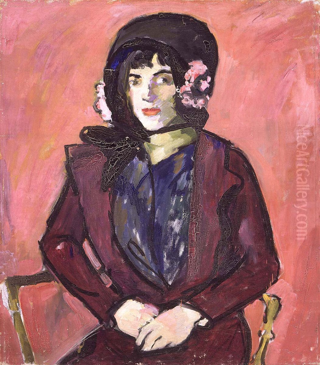 Portrait of a Girl Oil Painting by Henry Lyman Sayen