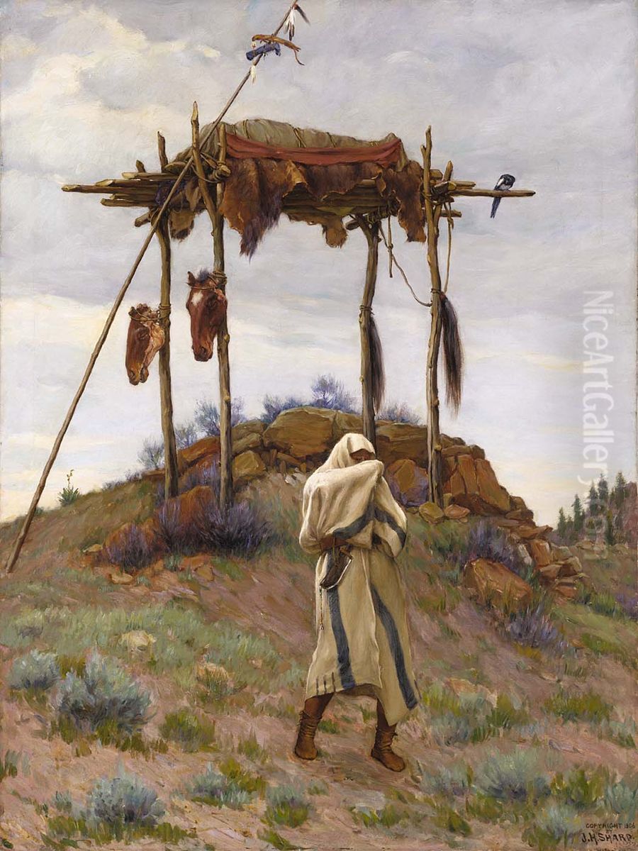 The Voice of the Great Spirit Oil Painting by Joseph Henry Sharp