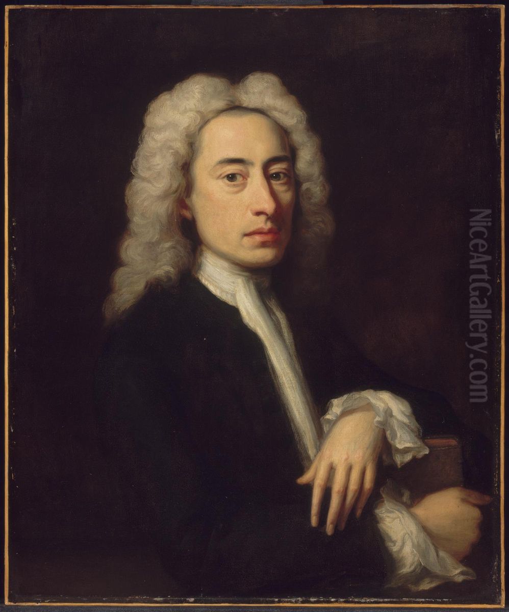 Alexander Pope Oil Painting by Jonathan Richardson