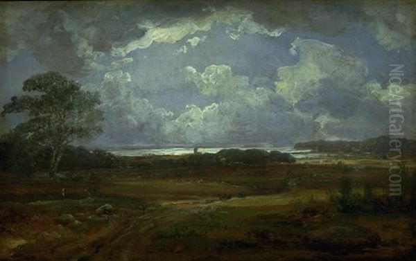 Udsigt ved Jungshoved Oil Painting by Johan Wilhelm Ludwig Dahl