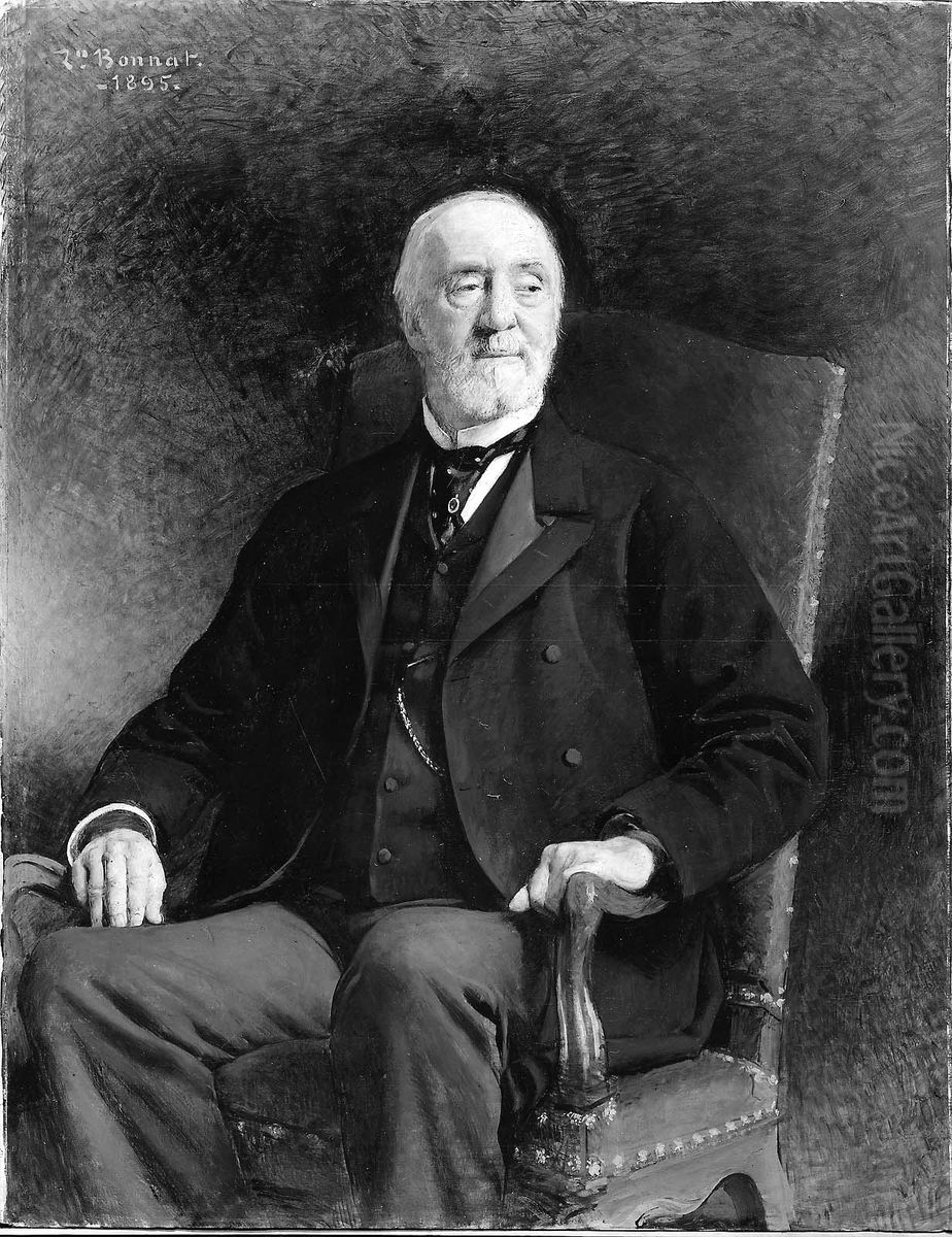 Henry Lillie Pierce Oil Painting by Leon Bonnat