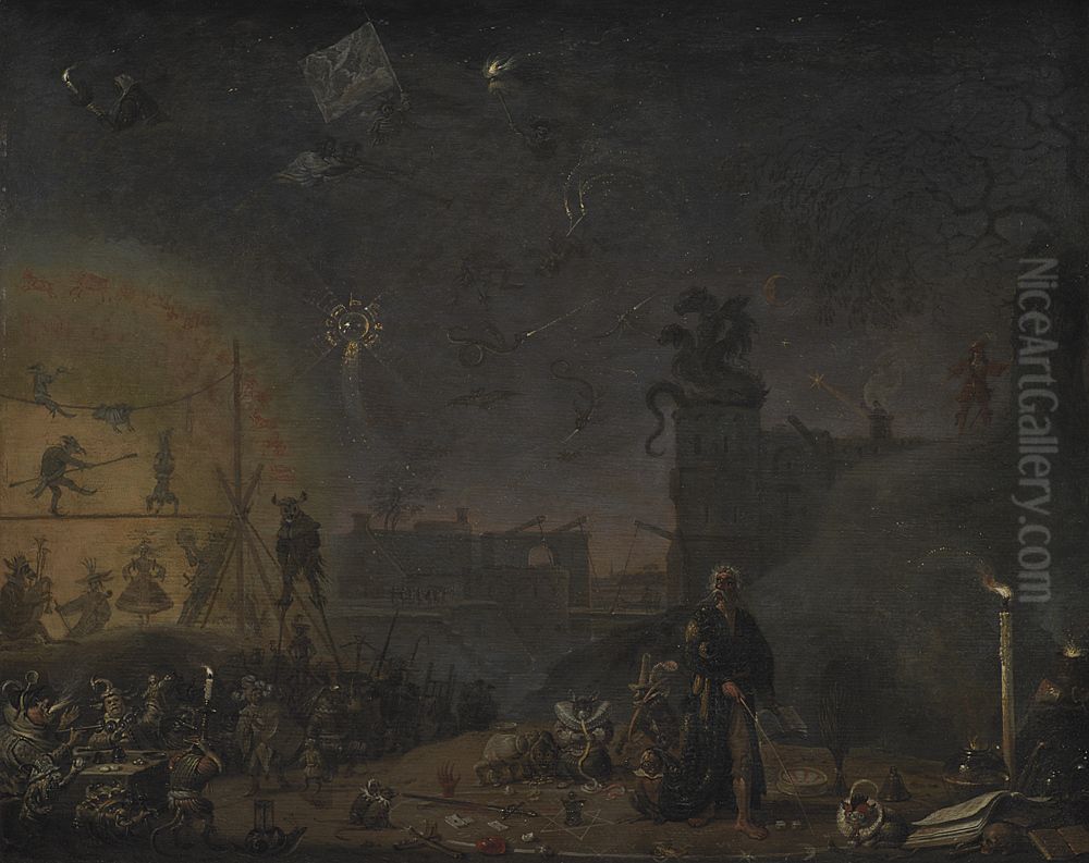 The Vision of the Sunday Child Oil Painting by Cornelis Saftleven