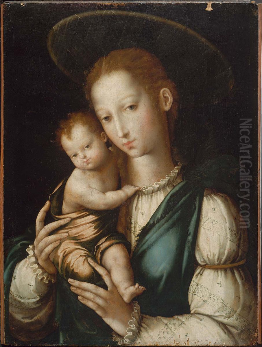 Virgin and Child Oil Painting by Luis de Morales
