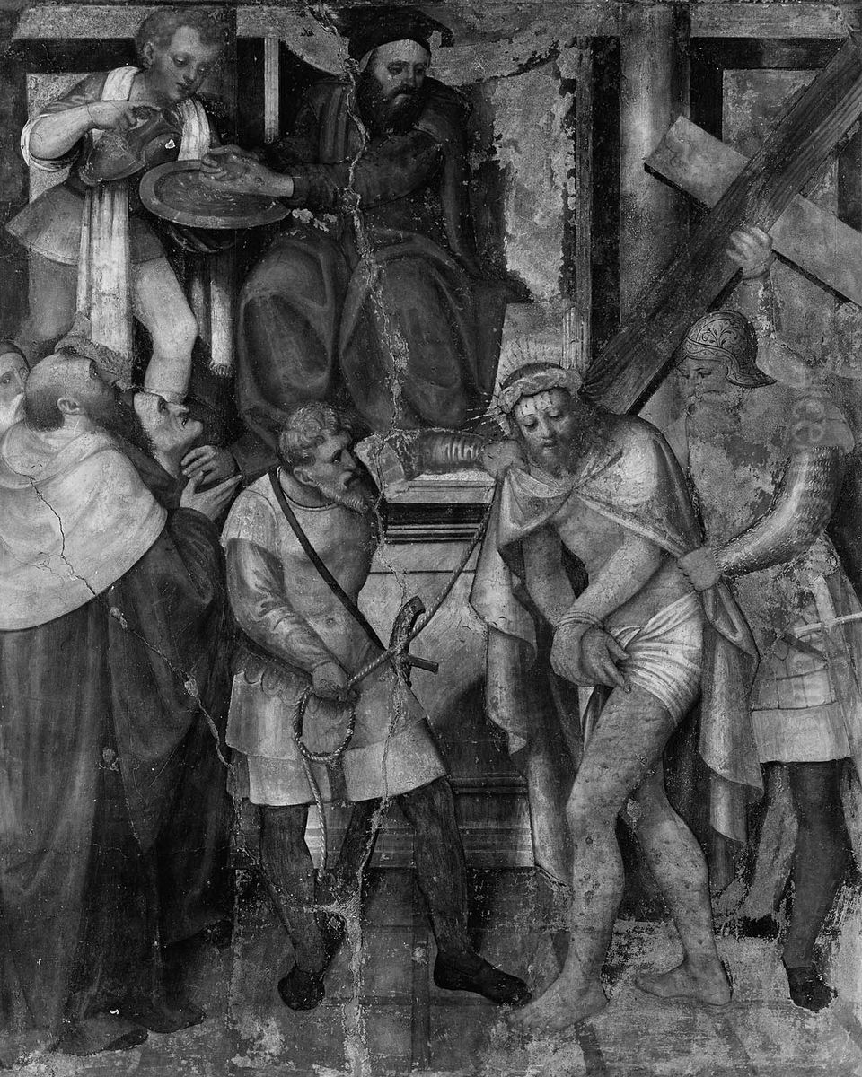 Christ before Pilate Oil Painting by Paolo da Caylina il Giovane