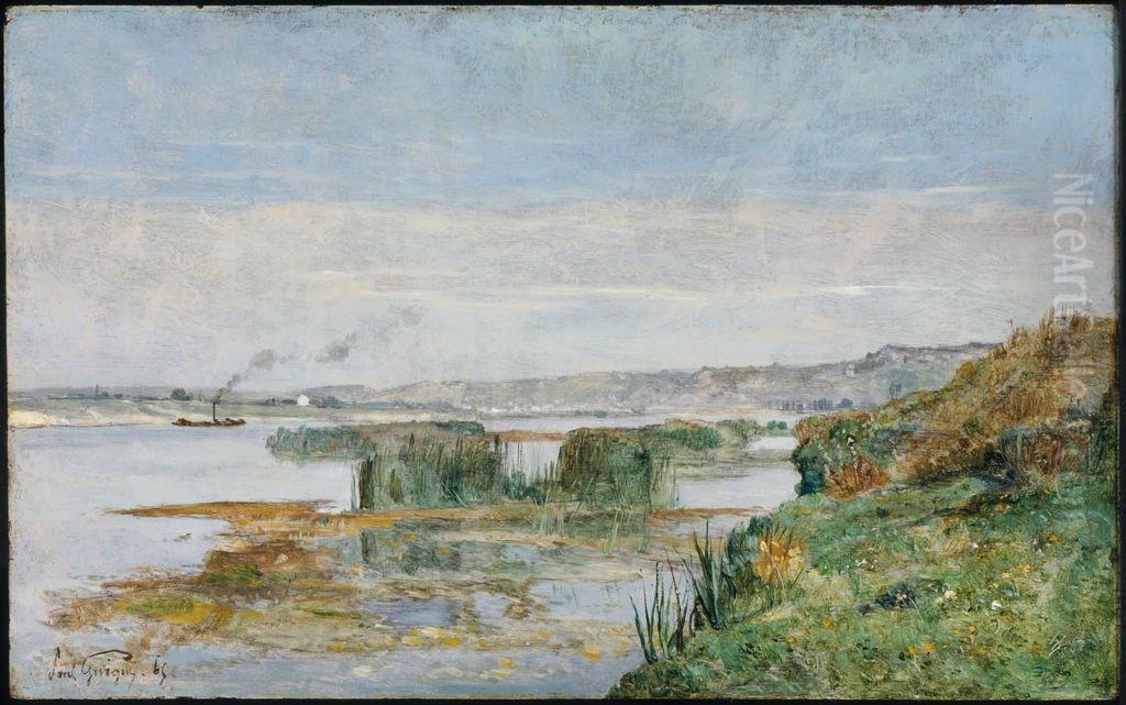 View of Triel Oil Painting by Paul Guigou