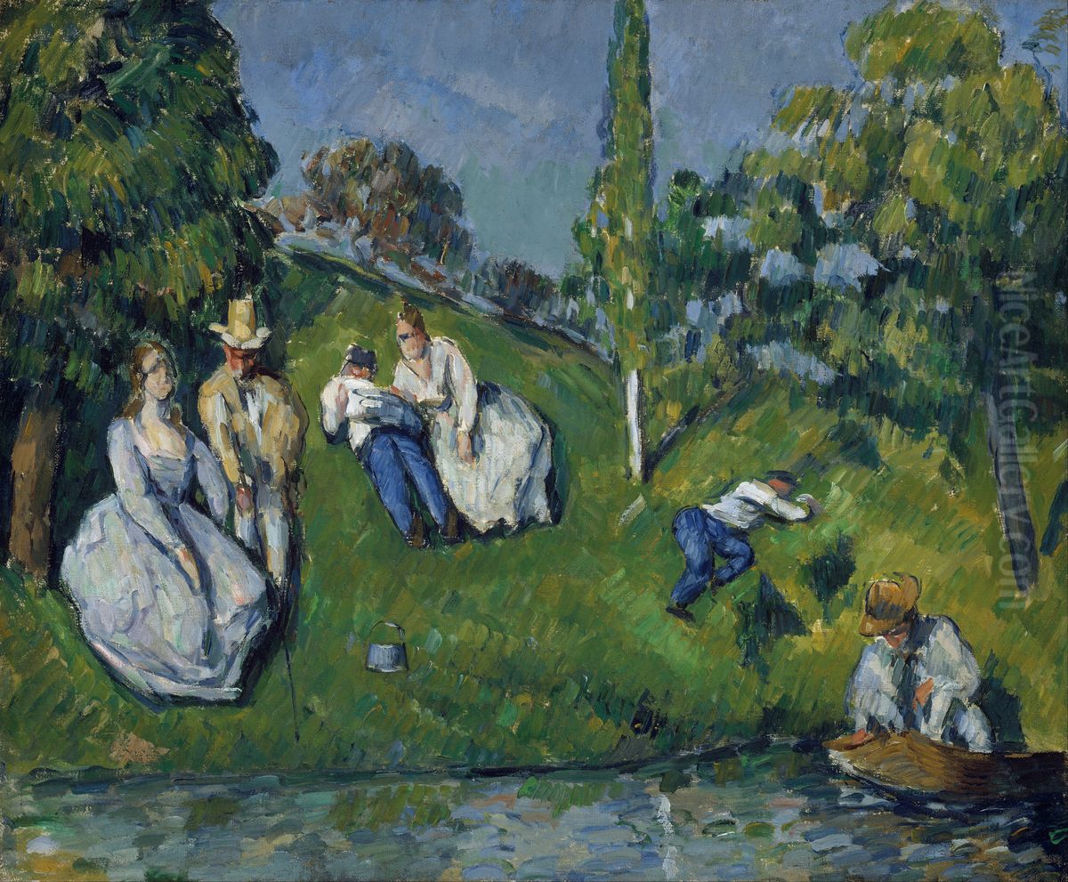 The Pond Oil Painting by Paul Cezanne