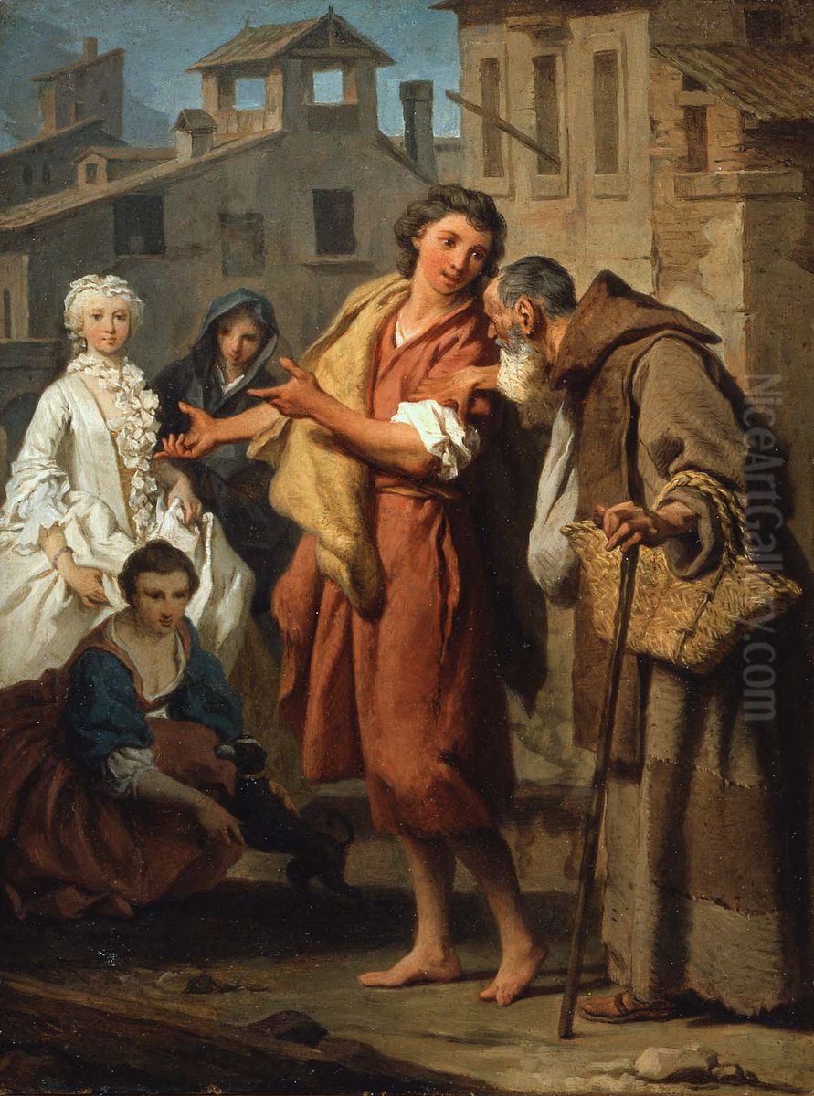 Brother Philippe's Geese Oil Painting by Pierre Subleyras