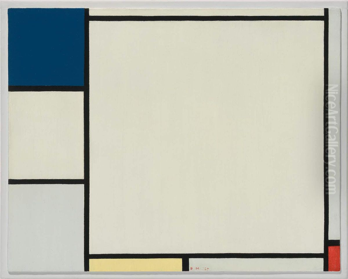 Composition with Blue, Yellow, and Red Oil Painting by Piet Mondrian