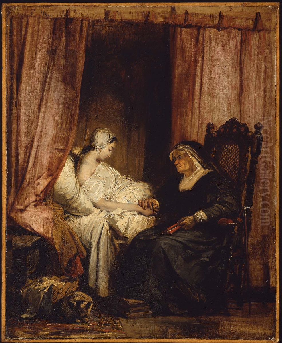 The Use of Tears Oil Painting by Richard Parkes Bonington