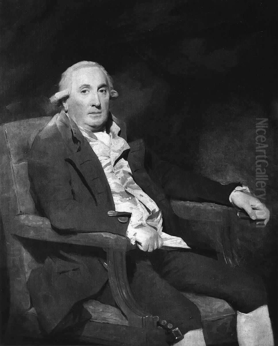 Portrait of a Man Seated in an Armchair (said to be William Fairlie) Oil Painting by Henry Raeburn
