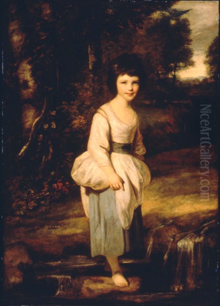 Lady Anne Fitzpatrick Oil Painting by Of Sir Joshua Reynolds