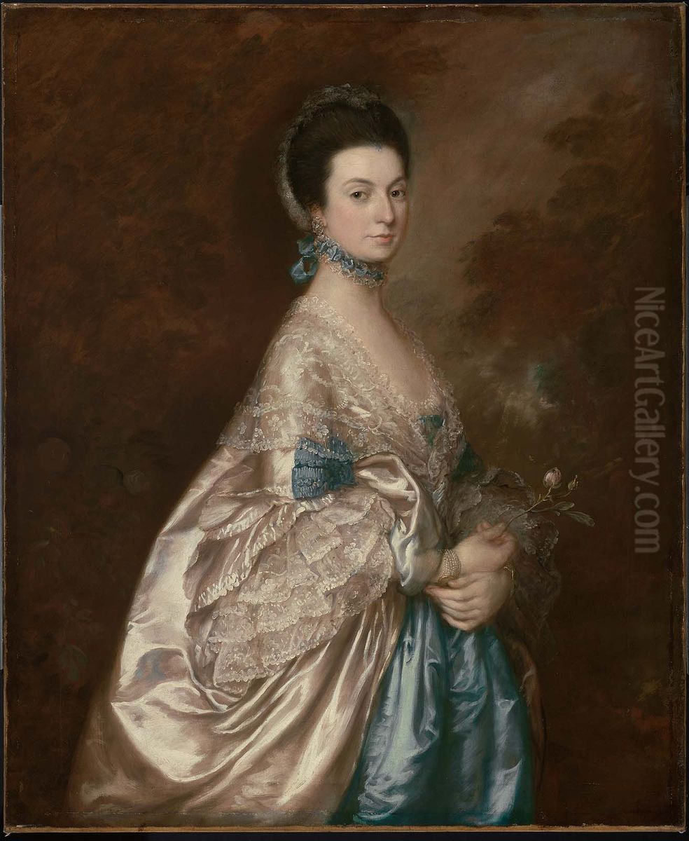 Mrs. Edmund Morton Pleydell Oil Painting by Thomas Gainsborough