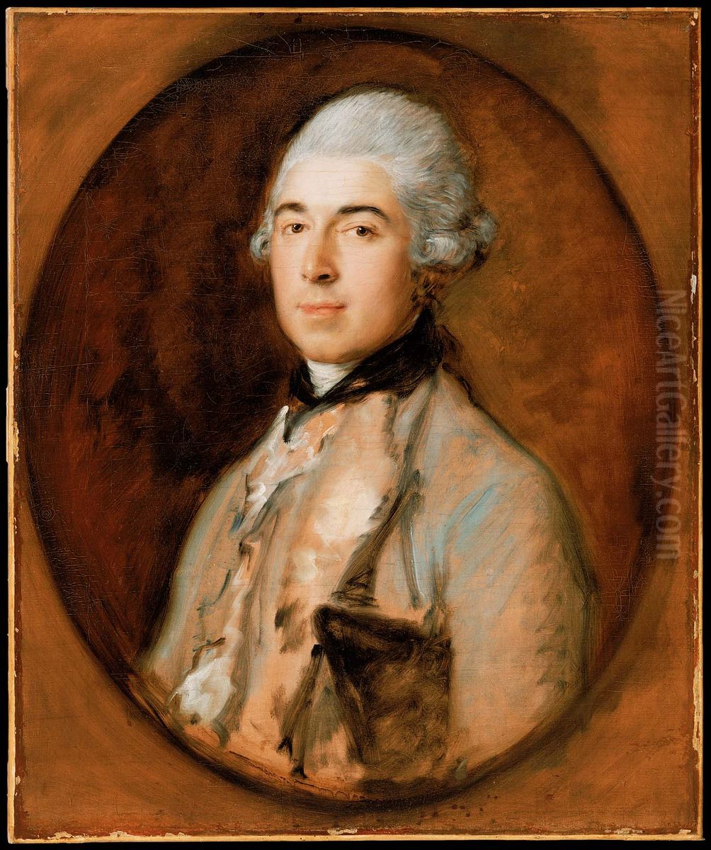 Captain Thomas Mathews Oil Painting by Thomas Gainsborough