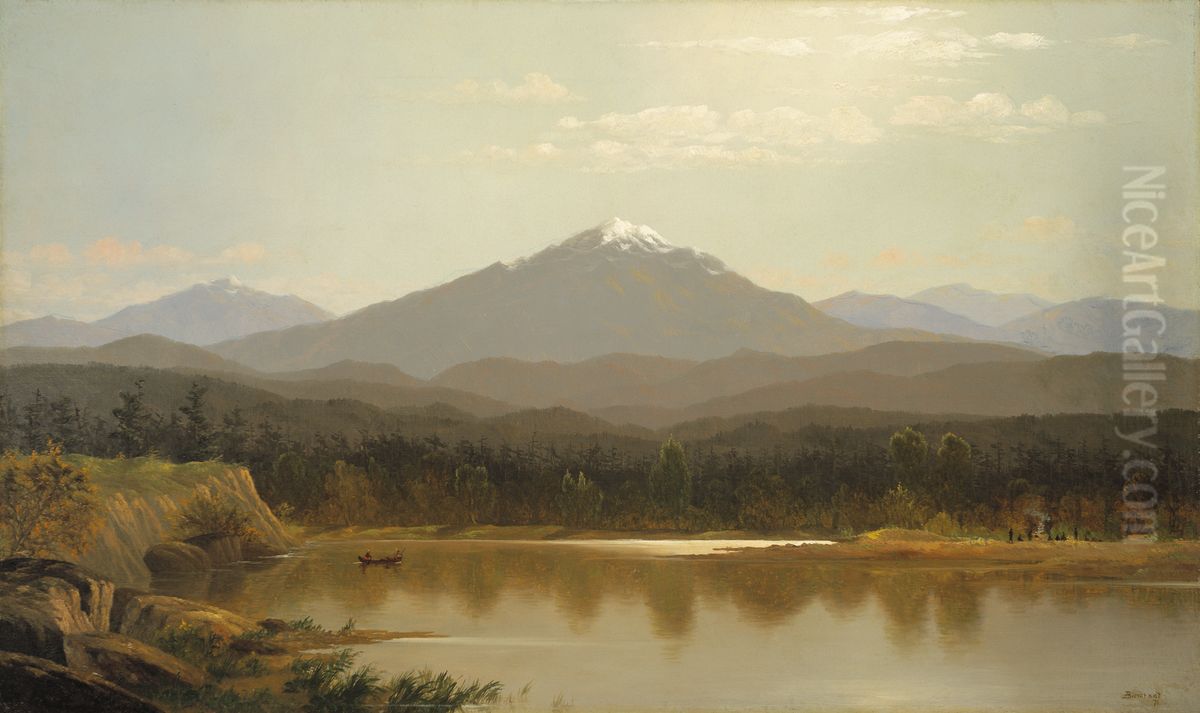 Laramie Peak Oil Painting by Albert Bierstadt