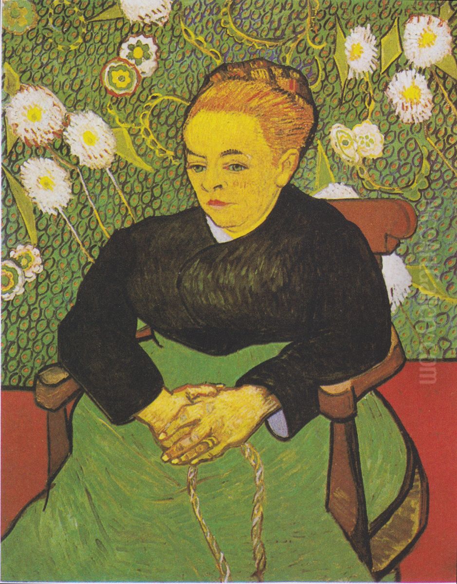 La Berceuse (Augustine Roulin) Oil Painting by Vincent Van Gogh