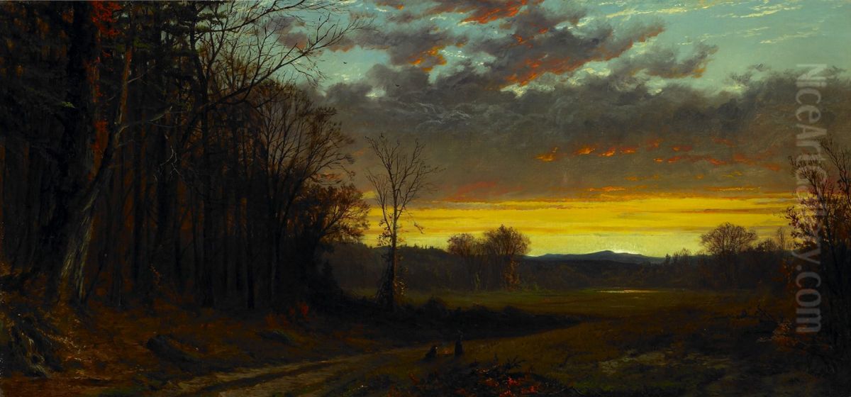 Twilight in the Wilderness Oil Painting by Alfred Thompson Bricher