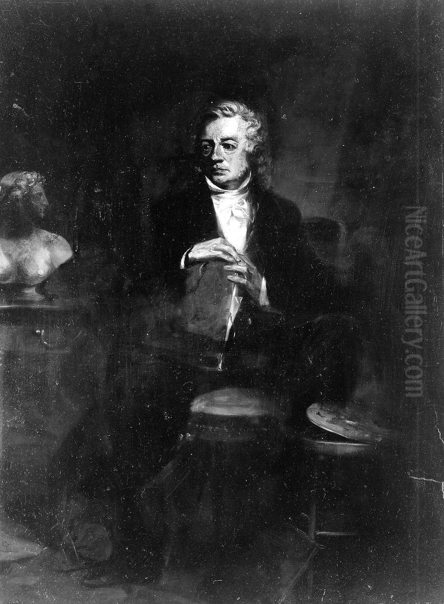 Washington Allston Oil Painting by Alonzo Chappel