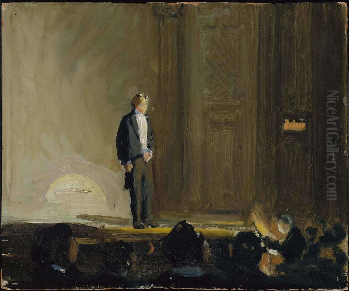 The Barnstormer, Old South Theater, Boston Oil Painting by Arthur Clifton Goodwin